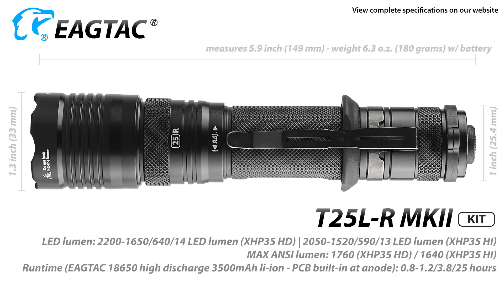 EAGTAC T25LR MKII, Kit