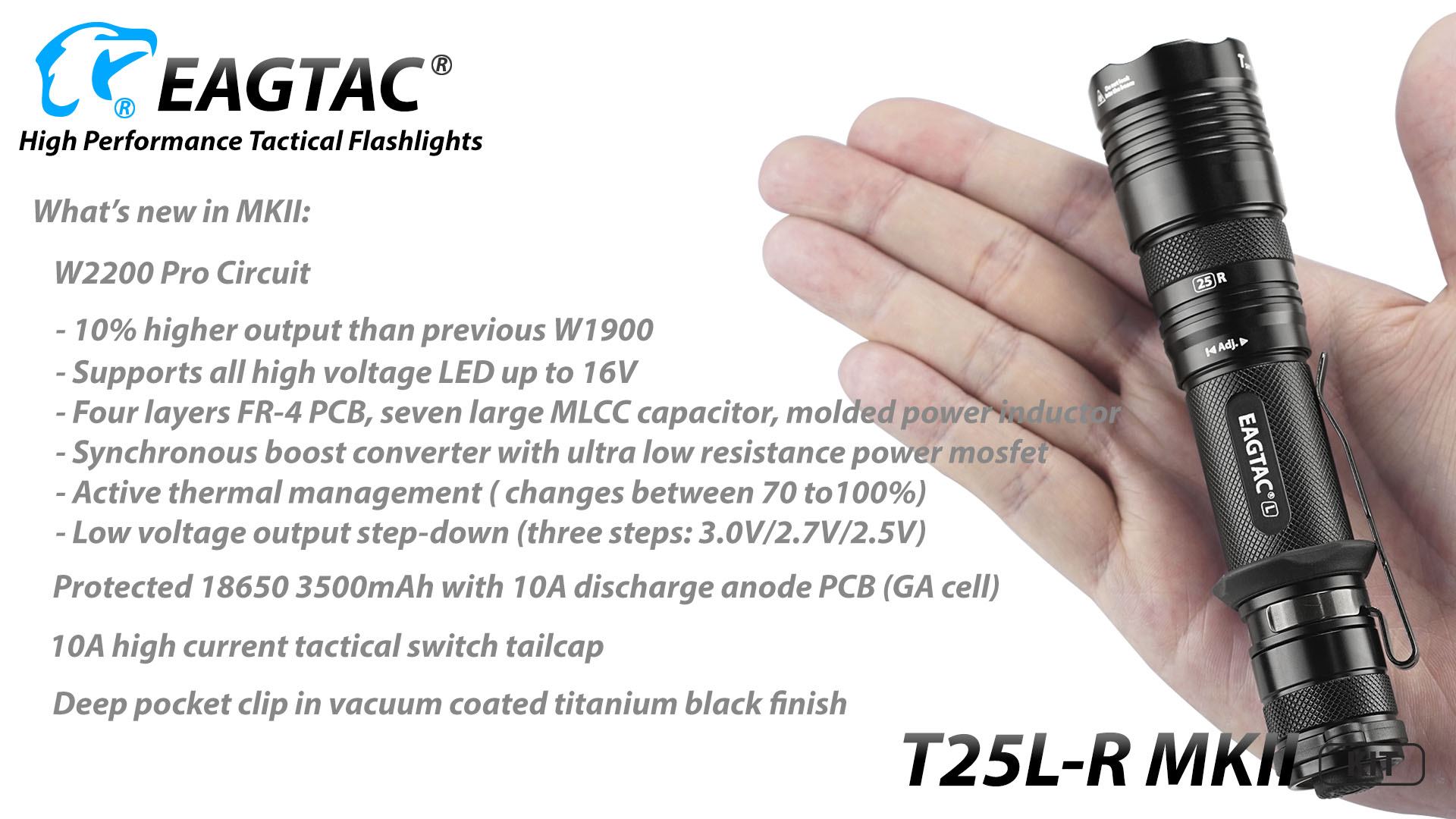 EAGTAC T25LR MKII, Kit