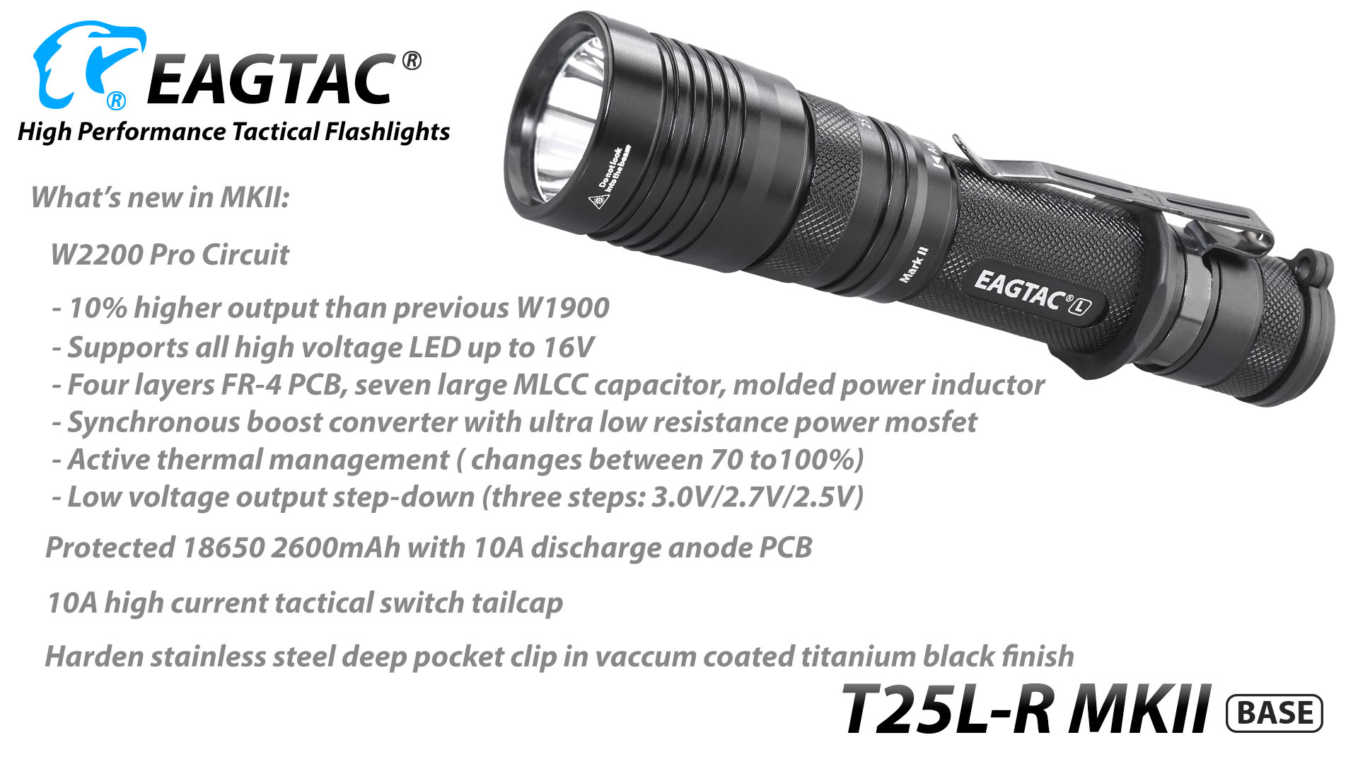 EAGTAC T25LR MKII, Kit